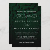 Elegant chic classic formal rustic Silver bruiloft Kaart (Voorkant / Achterkant)