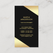 Elegant Chic Confetti Black Gold Rainbow Butterfly Visitekaartje (Achterkant)