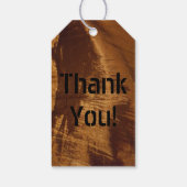 Elegant Chic Copper Brown Festive Cadeaulabel (Achterkant)