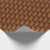 Elegant Chic Copper Brown Festive Cadeaupapier (Hoek)