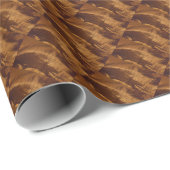 Elegant Chic Copper Brown Festive Cadeaupapier (Rol Hoek)