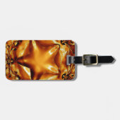Elegant Chic Copper Gold Kerstster Bagagelabel (Voorkant horizontaal)