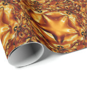 Elegant Chic Copper Gold Kerstster Cadeaupapier (Rol Hoek)