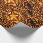 Elegant Chic Copper Gold Kerstster Cadeaupapier (Hoek)