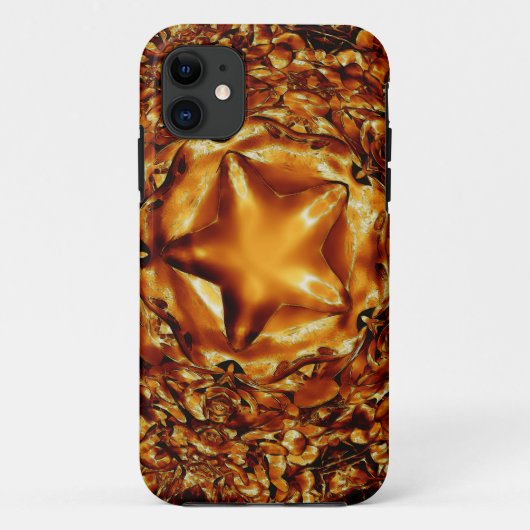 Elegant Chic Copper Gold Kerstster Case-Mate iPhone Case (Achterkant)