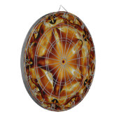 Elegant Chic Copper Gold Kerstster Dartbord (Voorkant Links)