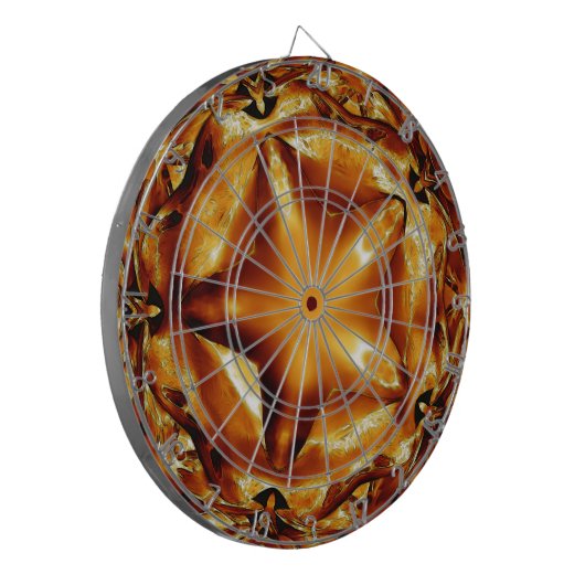 Elegant Chic Copper Gold Kerstster Dartbord (Voorkant Links)
