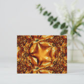 Elegant Chic Copper Gold Kerstster Feestdagenkaart (Staand voorkant)