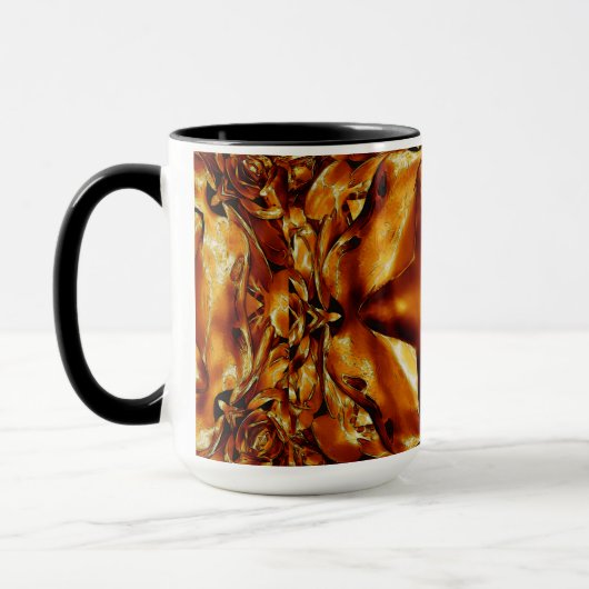 Elegant Chic Copper Gold Kerstster Mok (Links)