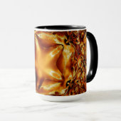 Elegant Chic Copper Gold Kerstster Mok (Voorkant rechts)