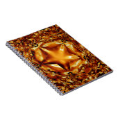 Elegant Chic Copper Gold Kerstster Notitieboek (Rechterzijde)