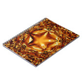 Elegant Chic Copper Gold Kerstster Notitieboek (Linkerzijde)