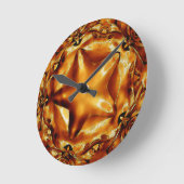 Elegant Chic Copper Gold Kerstster Ronde Klok (Hoek)