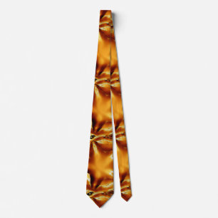 Elegant Chic Copper Gold Kerstster Stropdas