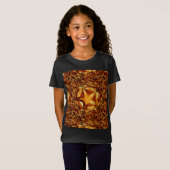 Elegant Chic Copper Gold Kerstster T-shirt (Voorkant volledig)