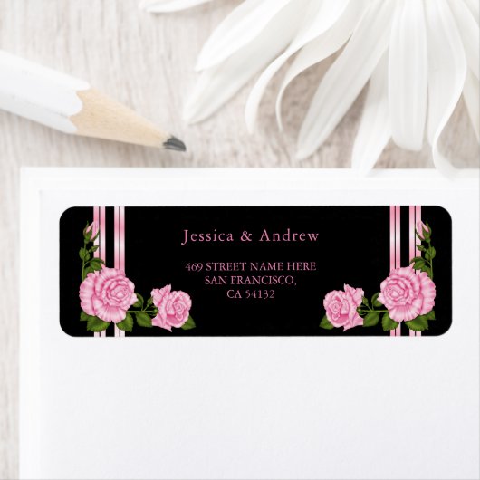 Elegant Chic Corner Rose Bouquet Wedding Etiket (Insitu)