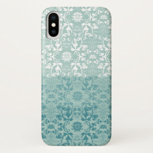 Elegant Chic Damask Lace Florals afgesloten iPhone X Hoesje