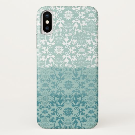  Elegant Chic Damask Lace Florals afgesloten Case-Mate iPhone Case (Achterkant)