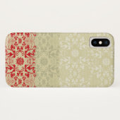 Elegant Chic Damask Lace Florals afgesloten Case-Mate iPhone Case (Achterkant (horizontaal))