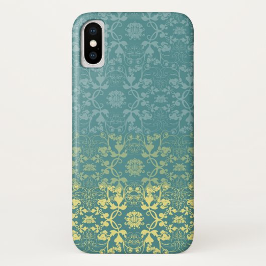  Elegant Chic Damask Lace Florals afgesloten Case-Mate iPhone Case (Achterkant)