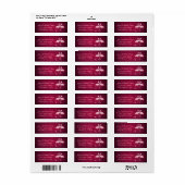 Elegant chic damask  romantische flamingos etiket (Full Sheet)