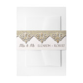 Elegant Chic Damask Uitnodigingen Wikkel (Voorkant Voorbeeld)