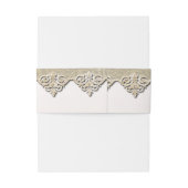 Elegant Chic Damask Uitnodigingen Wikkel (Achterkant Voorbeeld)