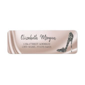 Elegant Chic Diamond High Heed Address Label (Voorkant)