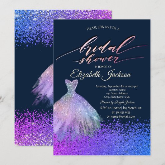 Elegant Chic Diamonds Vrijgezellenfeest Kaart (Voorkant / Achterkant)