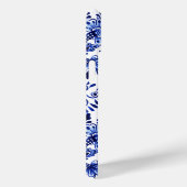 Elegant Chic Dutch Delft Blue Floral Art Patroon Case-Mate iPhone Case (Achterkant / Rechts)