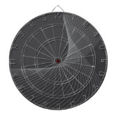 Elegant, chic, eenvoudig, modern grafisch patroon dartbord (Voorkant)