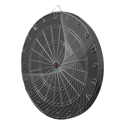 Elegant, chic, eenvoudig, modern grafisch patroon dartbord (Voorkant Rechts)