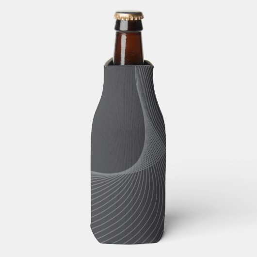 Elegant, chic, eenvoudig, modern grafisch patroon flesjeskoeler (Fles Voorkant)