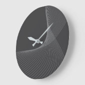 Elegant, chic, eenvoudig, modern grafisch patroon grote klok (Hoek)