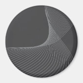 Elegant, chic, eenvoudig, modern grafisch patroon magneet (Voorkant)