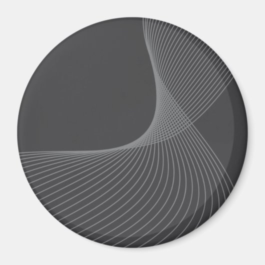 Elegant, chic, eenvoudig, modern grafisch patroon magneet (Voorkant)