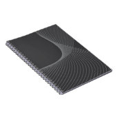 Elegant, chic, eenvoudig, modern grafisch patroon notitieboek (Rechterzijde)