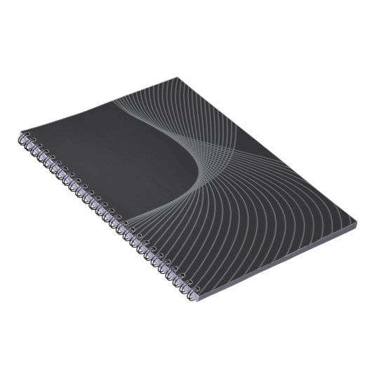 Elegant, chic, eenvoudig, modern grafisch patroon notitieboek (Rechterzijde)