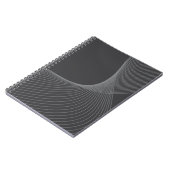 Elegant, chic, eenvoudig, modern grafisch patroon notitieboek (Linkerzijde)