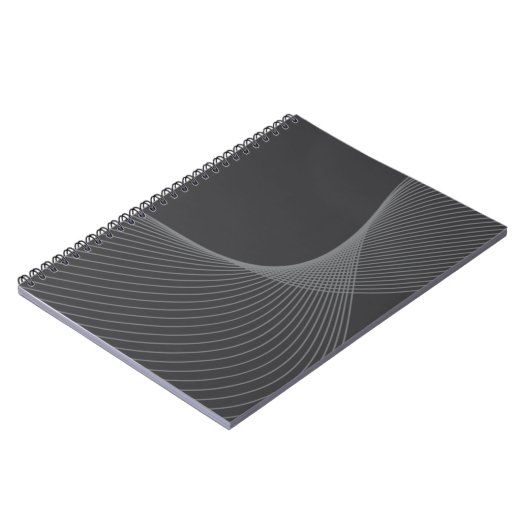 Elegant, chic, eenvoudig, modern grafisch patroon notitieboek (Linkerzijde)