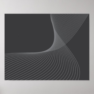 Elegant, chic, eenvoudig, modern grafisch patroon poster