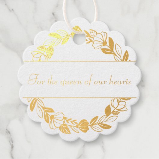 Elegant chic en modern gepersonaliseerd bedankjes labels (Voorkant)