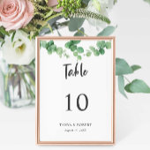 Elegant Chic Eucalyptus Sage Green trouwblad Kaart