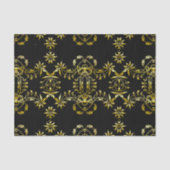 Elegant Chic Fancy Gold  Lijst op zwart Tissuepapier (Voorkant)