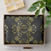 Elegant Chic Fancy Gold  Lijst op zwart Tissuepapier (Geschenk)