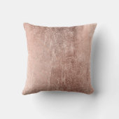 Elegant Chic Faux Roos Gold Bride Typografie Kussen (Achterkant)