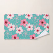 Elegant chic floral Cherry Blossom patroon Bad Handdoek (Handdoek)