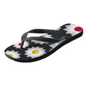 Elegant chic floral Cherry Blossom sunflower Teenslippers (Schuin)