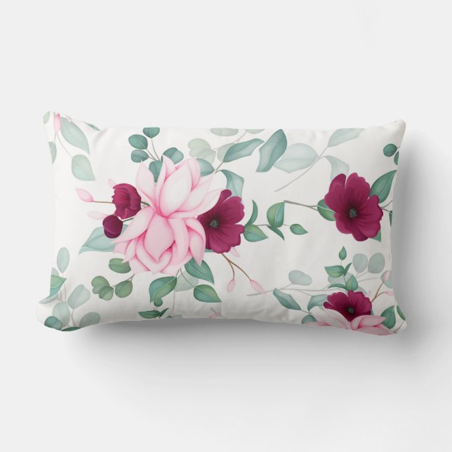 Elegant chic floral kussen (Voorkant)