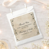 Elegant Chic Floral Library Bruiloft Bedankzakje (Geknipt)